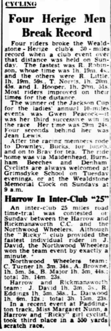 Harrow Observer 17 August 1950